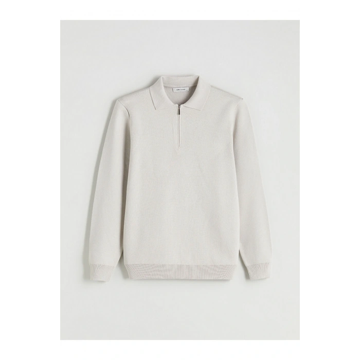 Polo Yaka Erkek Triko Kazak