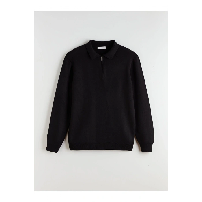 Polo Yaka Erkek Triko Kazak