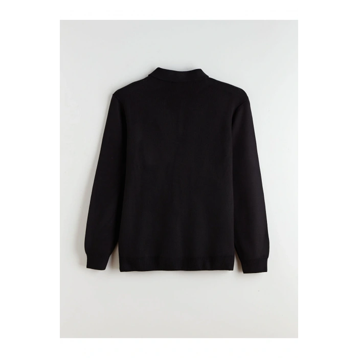 Polo Yaka Erkek Triko Kazak