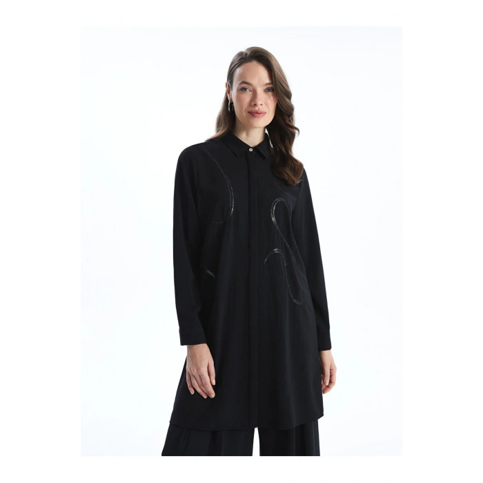 Pul İşlemeli Kadın Gömlek Tunik