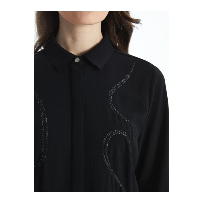 Pul İşlemeli Kadın Gömlek Tunik