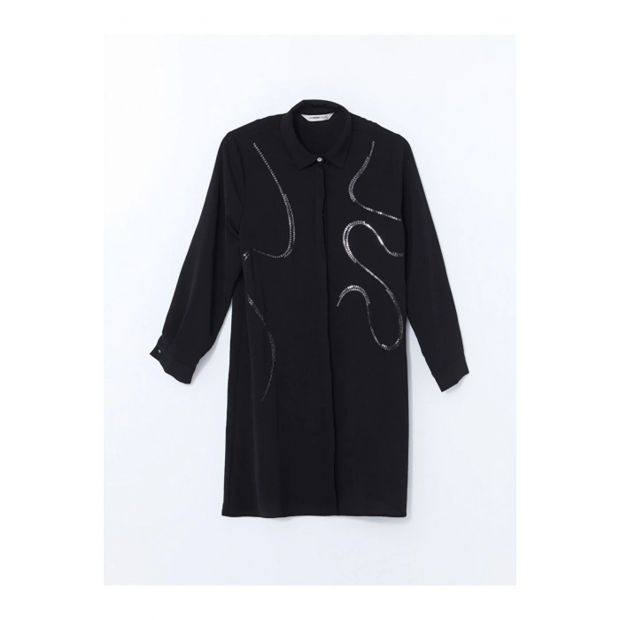 Pul İşlemeli Kadın Gömlek Tunik