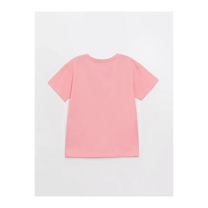 Rahat Kalıp Bisiklet Yaka Baskılı Erkek Çocuk Tişört