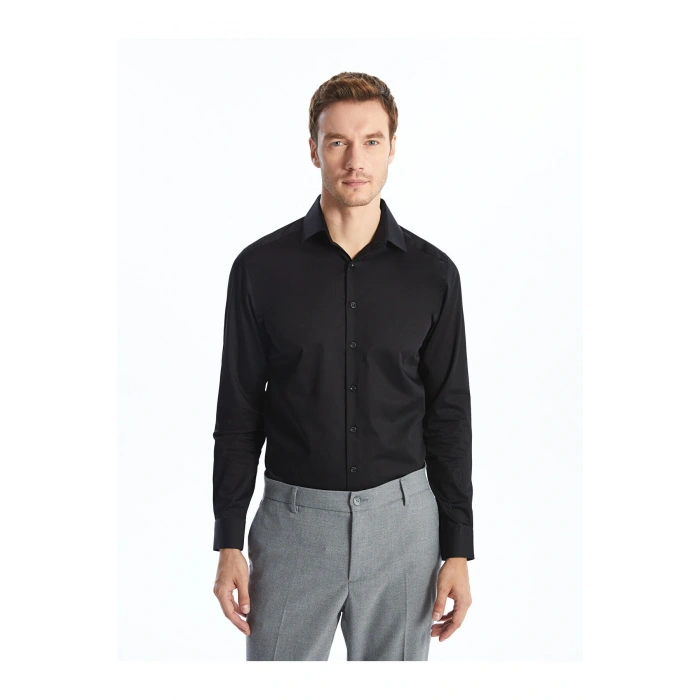 Slim Fit Uzun Kollu Erkek Gömlek