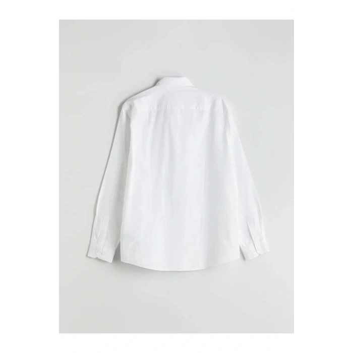 SOUTHBLUE Beyaz Slim Fit Uzun Kollu Oxford Erkek Gömlek