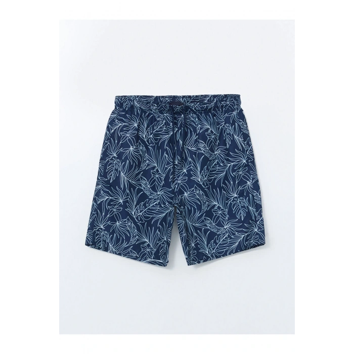 SOUTHBLUE Diz Hizası Boy Desenli Erkek Deniz Şortu