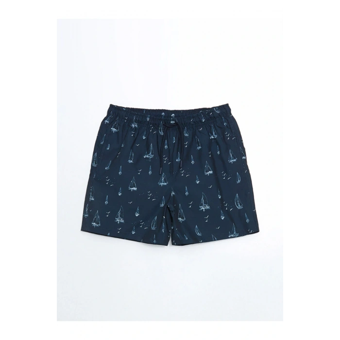 SOUTHBLUE Kısa Boy Desenli Erkek Deniz Şortu