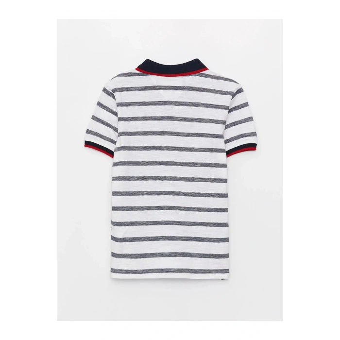 Southblue Polo Yaka Çizgili Kısa Kollu Erkek Çocuk Tişört