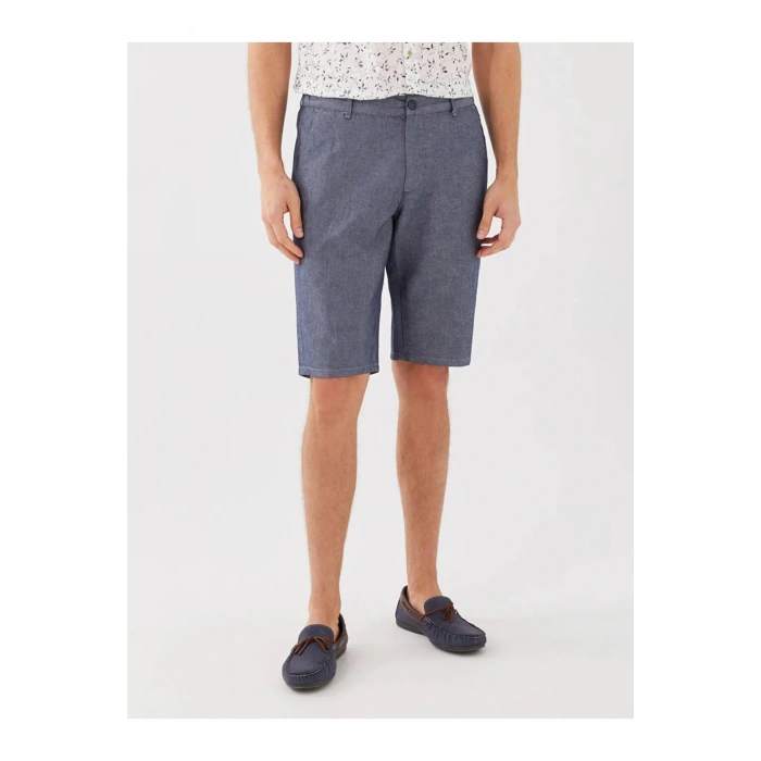 SOUTHBLUE Standart Kalıp Armürlü Erkek Bermuda Şort