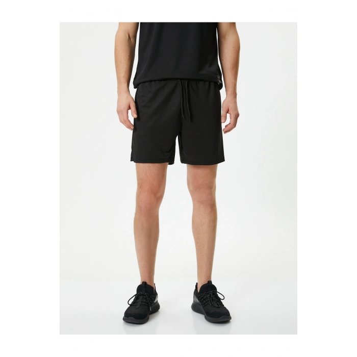 Spor Şort Kısa Beli Bağcıklı Cep Detaylı