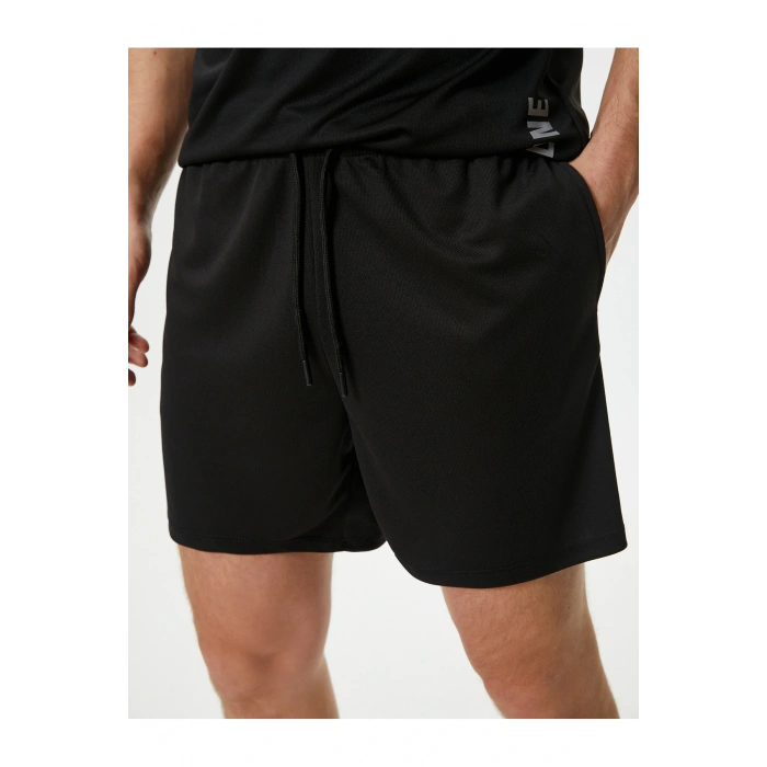 Spor Şort Kısa Beli Bağcıklı Cep Detaylı