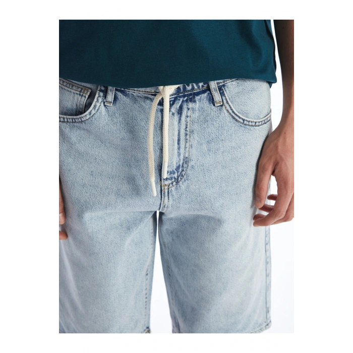 Standart Kalıp Erkek Jean Şort