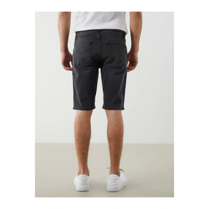 Standart Kalıp Erkek Jean Şort