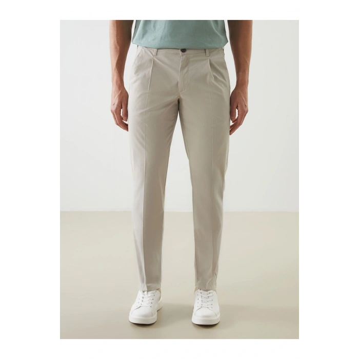 Standart Kalıp Gabardin Erkek Chino Pantolon