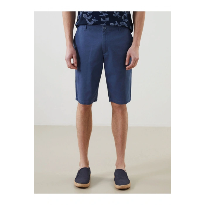 Standart Kalıp Gabardin Erkek Şort