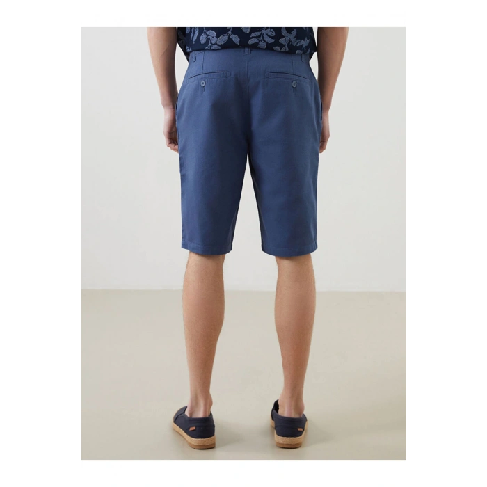 Standart Kalıp Gabardin Erkek Şort
