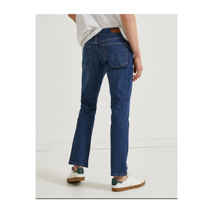 Straight Fit Kot Pantolon - Mark Jean - Indigo