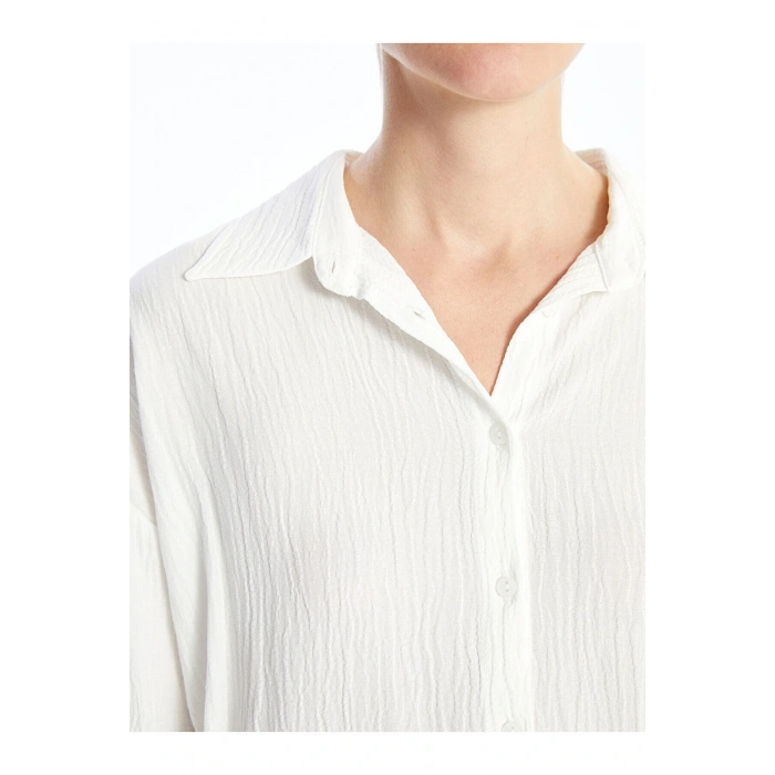 Uzun Kollu Kadın Gömlek Tunik