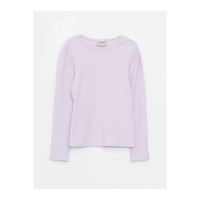 Uzun Kollu Kız Çocuk Tişört