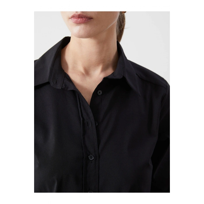 Uzun Kollu Poplin Kadin Gomlek - S5FM49Z8