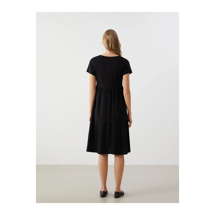 V Yaka Kadın Elbise (S5)