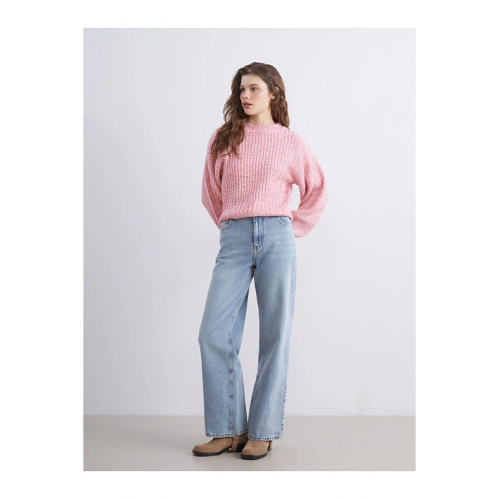 Wideleg Kadın Jean Pantolon