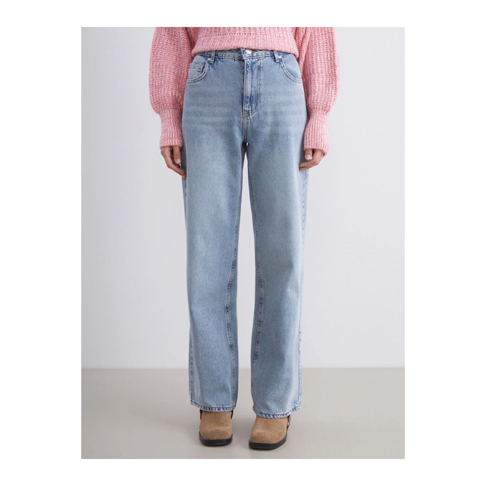 Wideleg Kadın Jean Pantolon