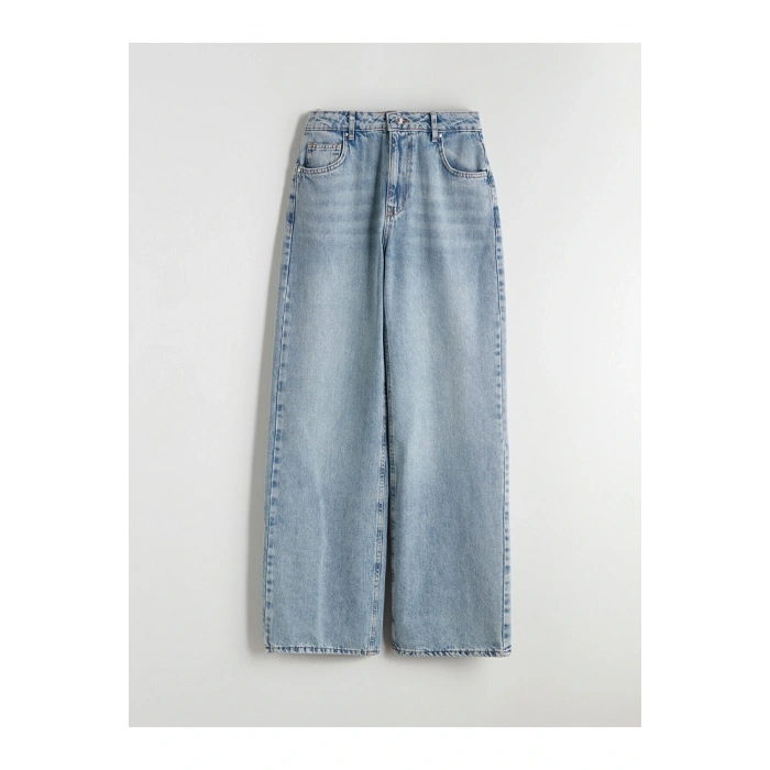 Wideleg Kadın Jean Pantolon