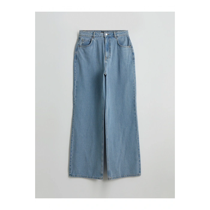 Wideleg Kadın Jean Pantolon