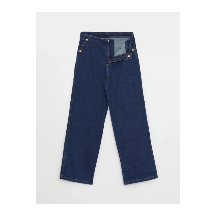 Wideleg Kız Çocuk Jean Pantolon