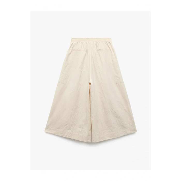 X Sima Tarkan - Rahat Kalıp Cepli Poplin Etek Pantolon