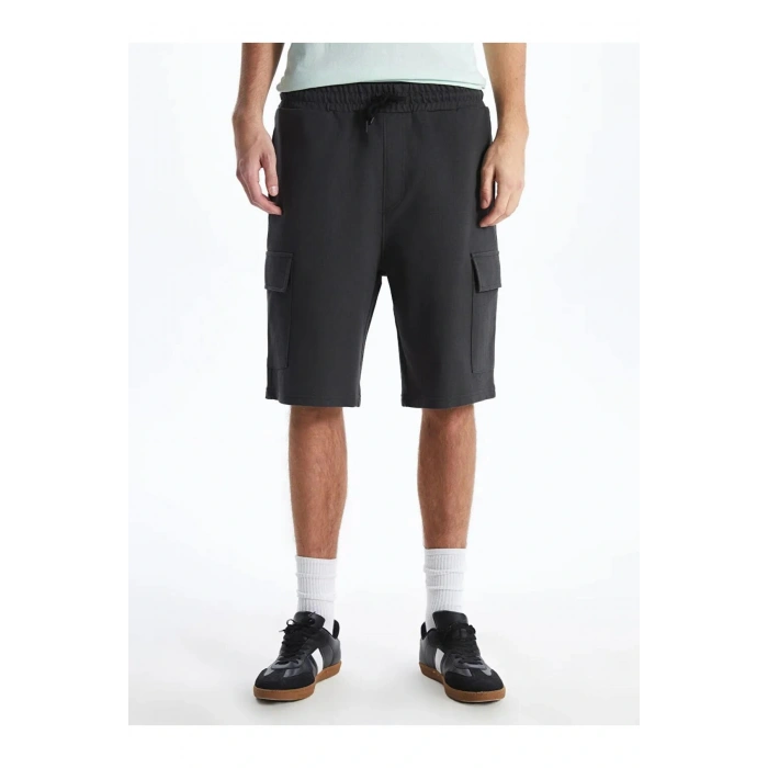XSIDE Antrasit Slim Fit Erkek Kargo Şort