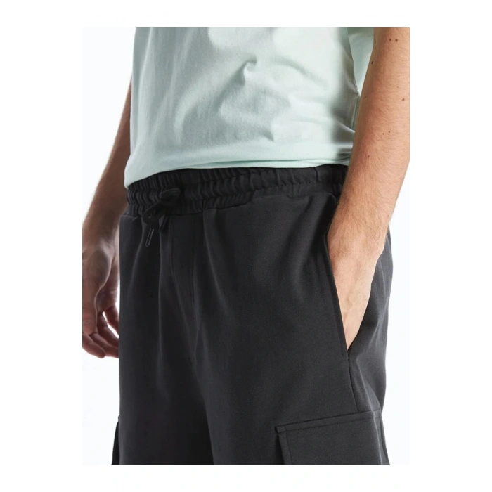 XSIDE Antrasit Slim Fit Erkek Kargo Şort