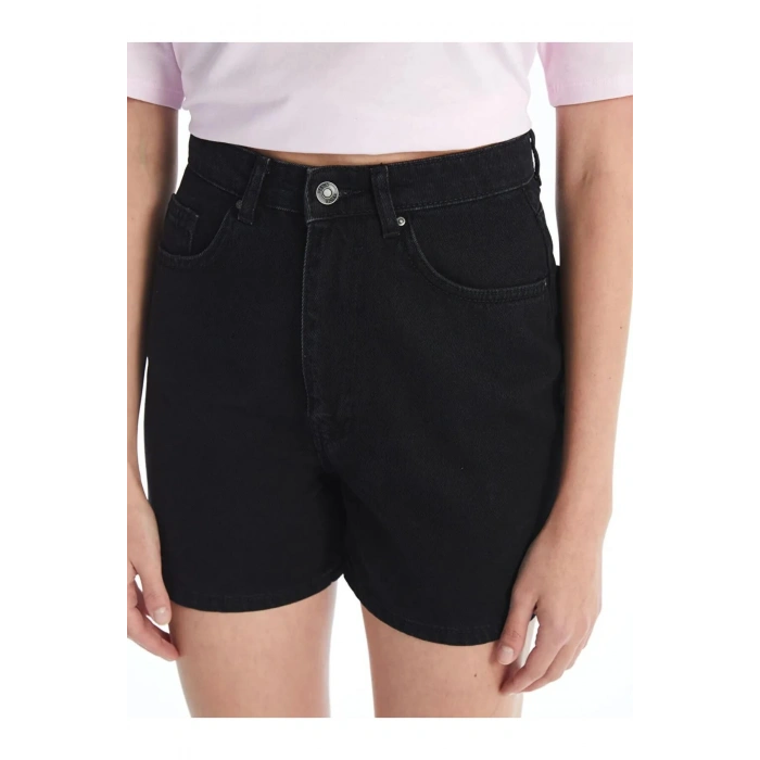 XSIDE Antrasit Standart Fit Kadın Jean Şort