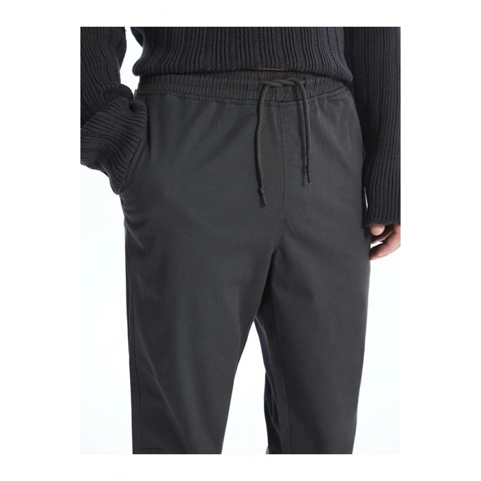 XSIDE Antrasit Standart Kalıp Gabardin Erkek Jogger Pantolon