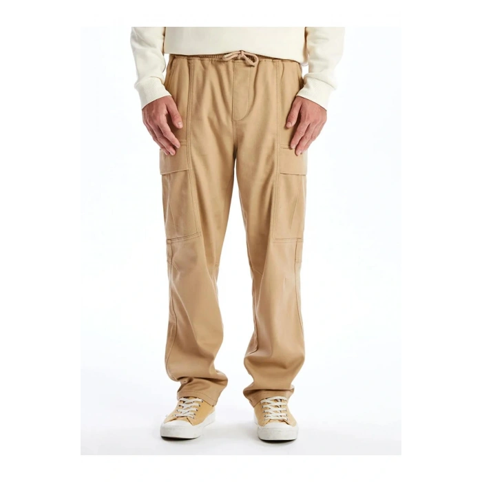 XSIDE Bej Rahat Kalıp Erkek Pantolon