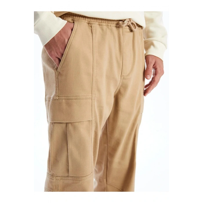 XSIDE Bej Rahat Kalıp Erkek Pantolon