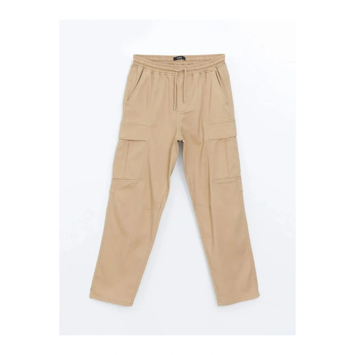 XSIDE Bej Rahat Kalıp Erkek Pantolon