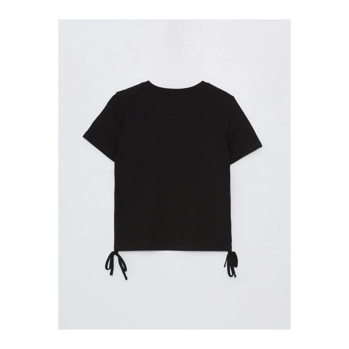 XSIDE Bisiklet Yaka Düz Kısa Kollu Kadın Tişört