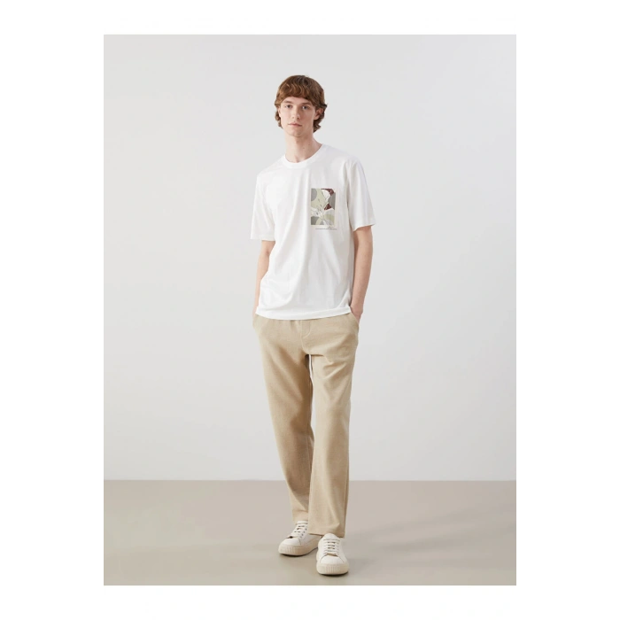 XSIDE Bisiklet Yaka Kısa Kollu Baskılı Penye Erkek Tişört