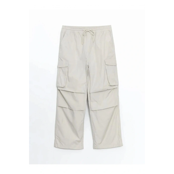 XSIDE Gri Rahat Kalıp Poplin Erkek Kargo Pantolon