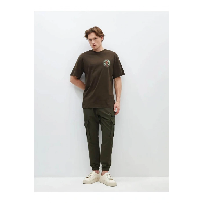 XSIDE Haki Slim Fit Erkek Kargo Pantolon