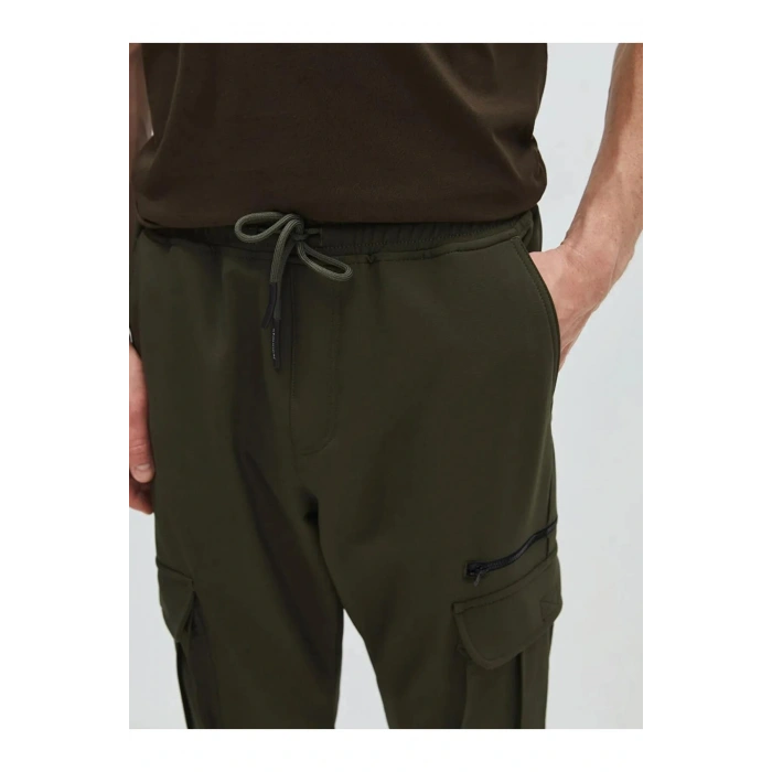 XSIDE Haki Slim Fit Erkek Kargo Pantolon