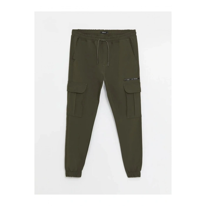 XSIDE Haki Slim Fit Erkek Kargo Pantolon