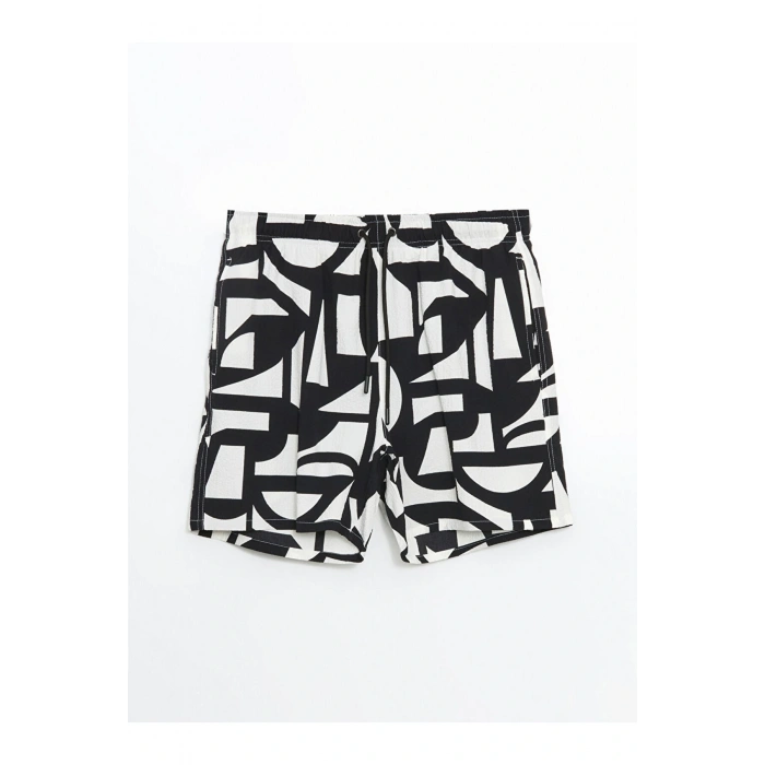 XSIDE Kısa Boy Desenli Erkek Deniz Şortu