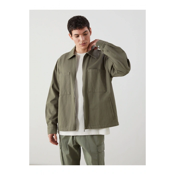 XSIDE Rahat Kalıp Uzun Kollu Erkek Gömlek Ceket