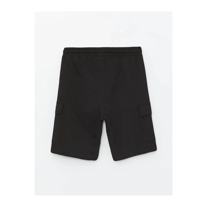 XSIDE Siyah Standart Kalıp Erkek Bermuda Şort