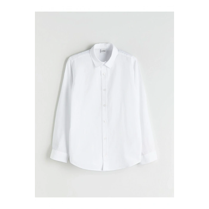 Yeni Sezon Basic Uzun Kollu Erkek Çocuk Gömlek