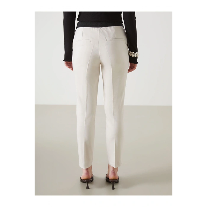 Yeni Sezon Beli Lastikli Dar Fit Kadin Pantolon - S5IK82Z8