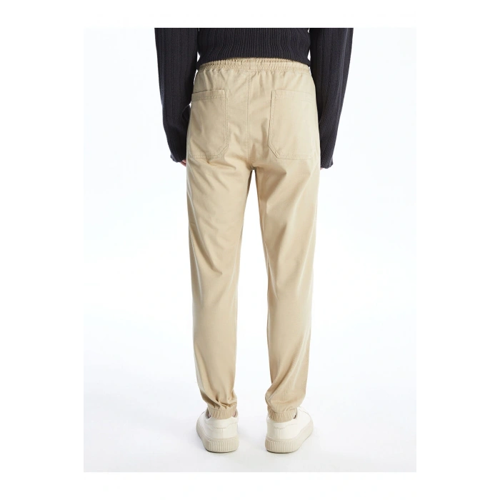 Yeni Sezon Standart Kalip Gabardin Erkek Jogger Pantolon - W42232Z8